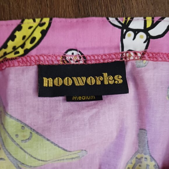 RARE Nooworks Banana Print Overalls Jumper Coveralls DESIGNER NOVELTY ART GUC - Picture 4 of 7